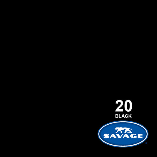 Savage Seamless Background Paper - #20 Black