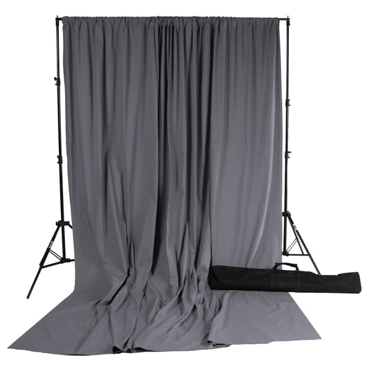 Dark Gray Solid Muslin Photography Backdrop