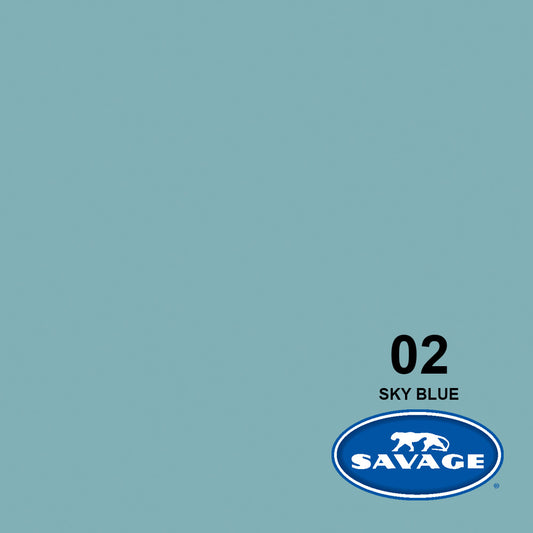 Savage Seamless Background Paper - #02 Sky Blue