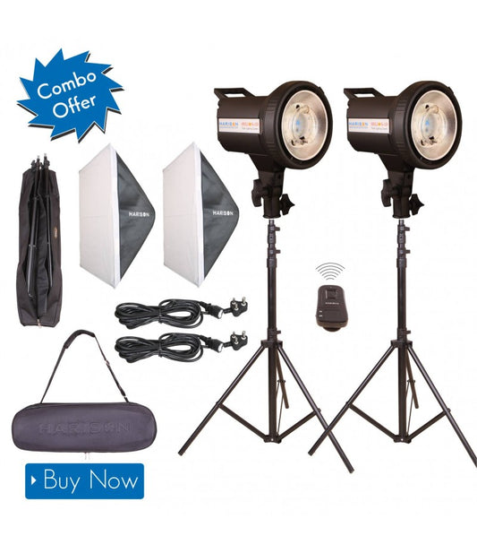 HARISON HELIOS-1D Double Kit Studio Lights