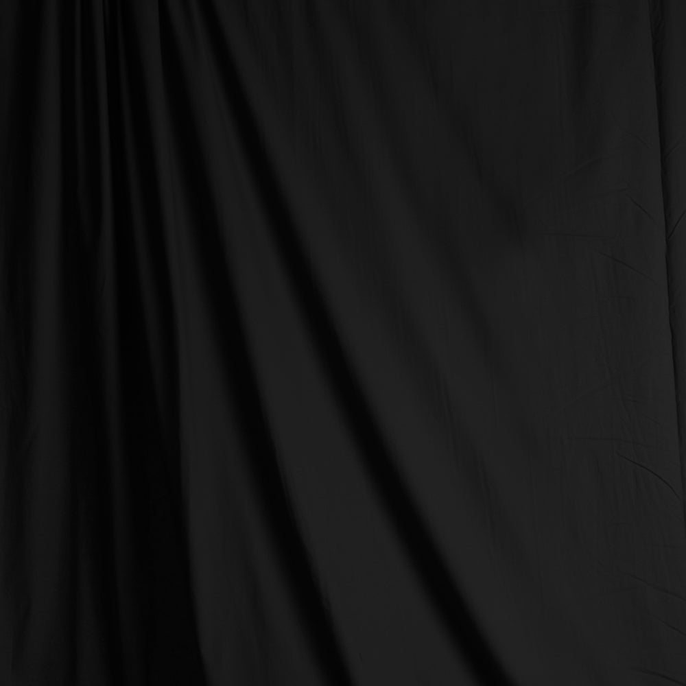 Black Pro Solid Muslin Photography Backdrop