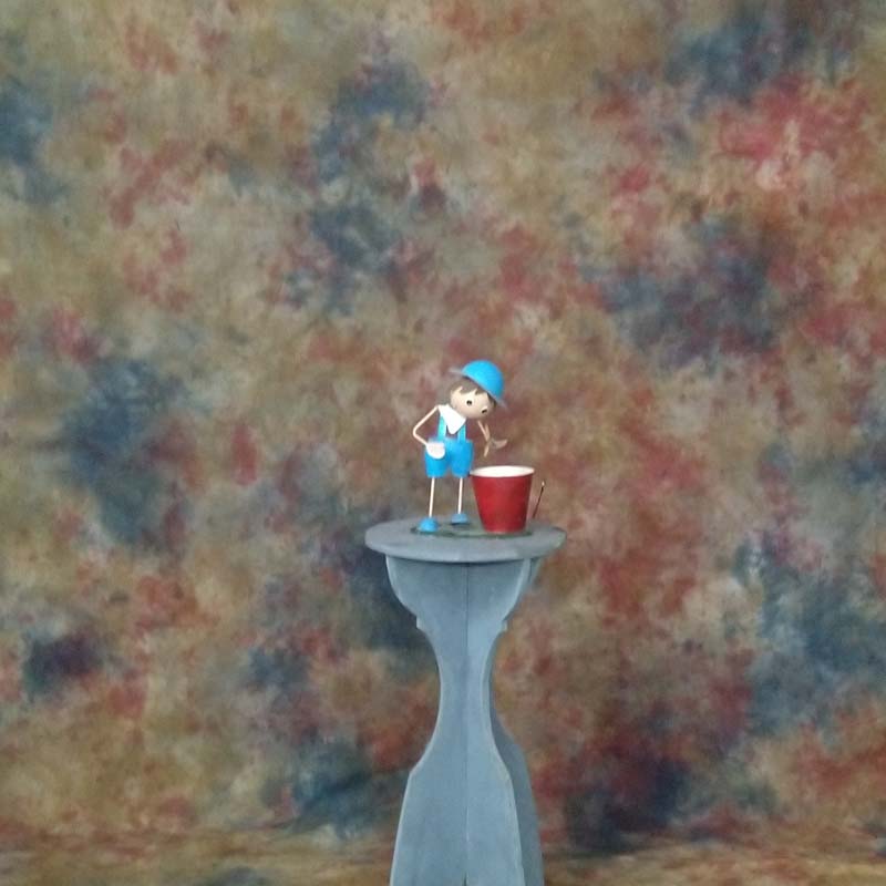 Galaxy Light Blue Mottled Muslin Photography Studio Backdrop