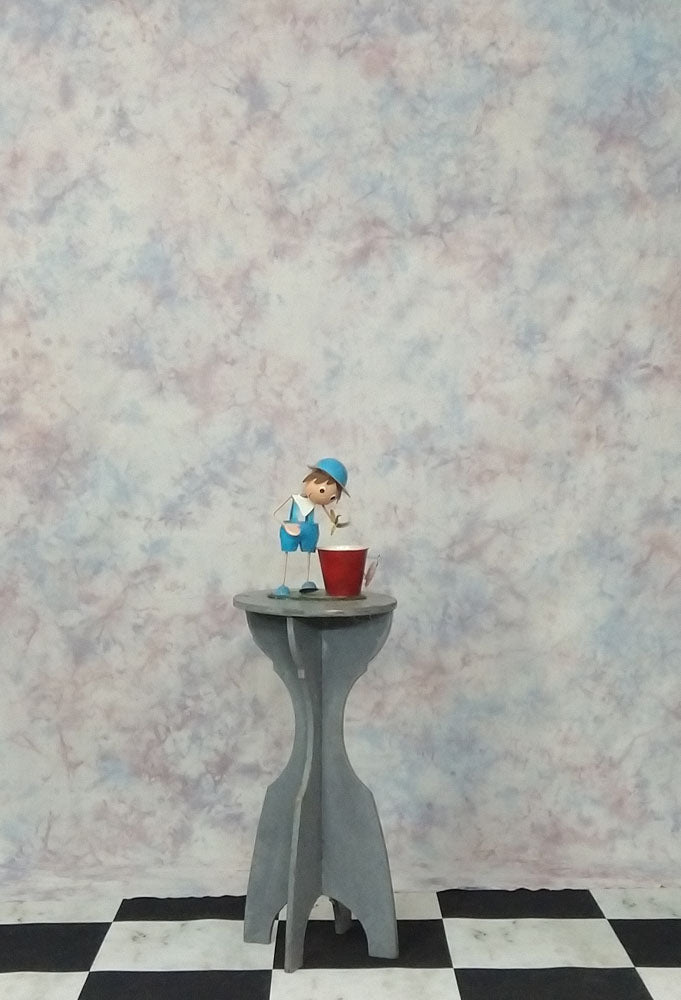 Blue Winter Crush Mottled  Photography Studio Backdrop