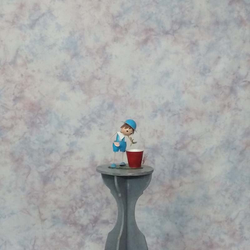 Blue Winter Crush Mottled Muslin Photography Studio Background