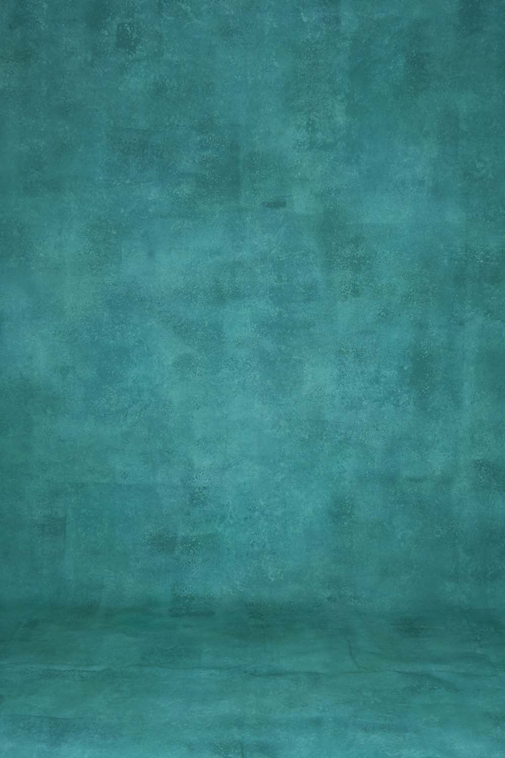 Canvas Turquoise Painted Backdrop 514
