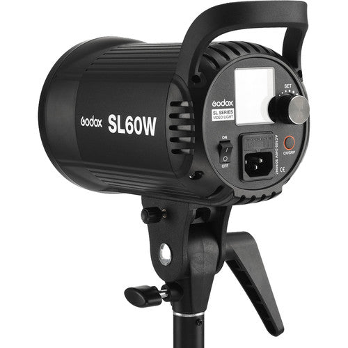 Godox SL60 60W 5600K Studio White Version LCD Panel LED Video Light (Black)