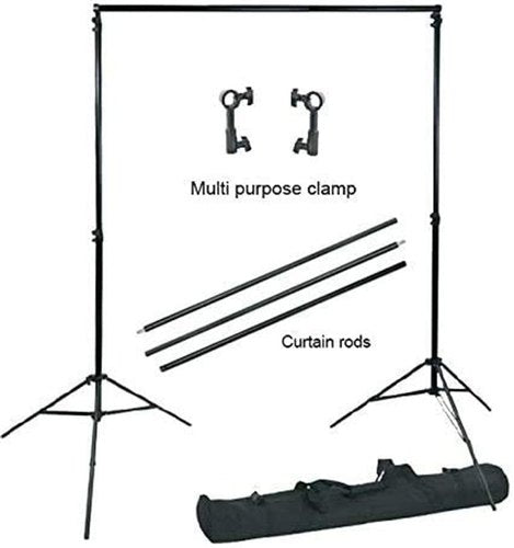 background stand with clamp and rods