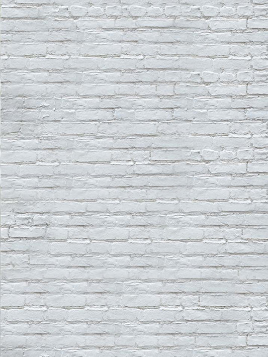 White Brick Rustic Printed Backdrops