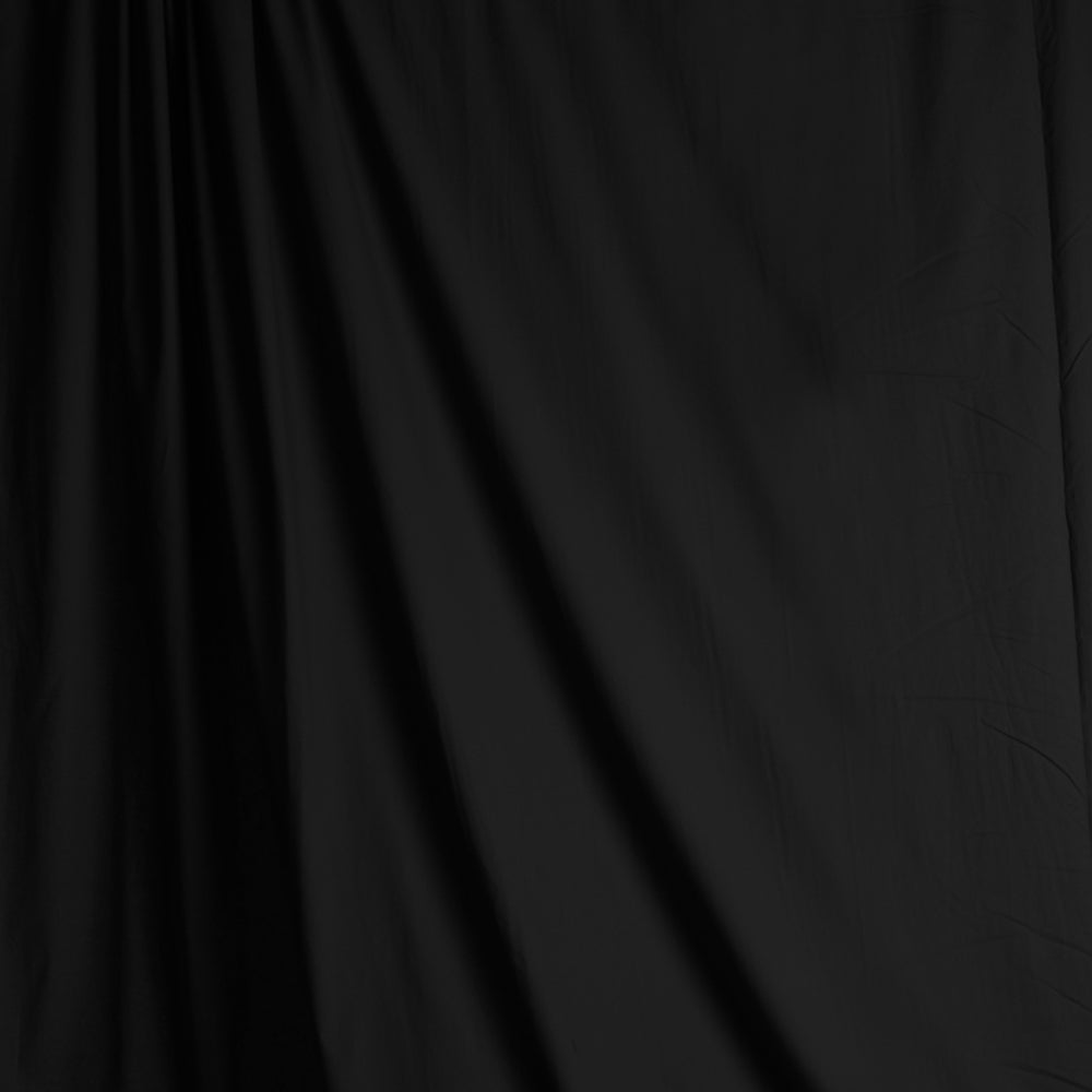 Black Solid Muslin Photography Background