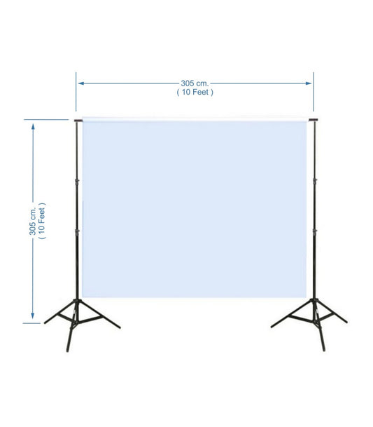 【Air Cushioned】Heavy Duty Backdrop Stand 10 ft x 8.5 ft