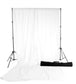 White Solid Muslin Photography Backdrop