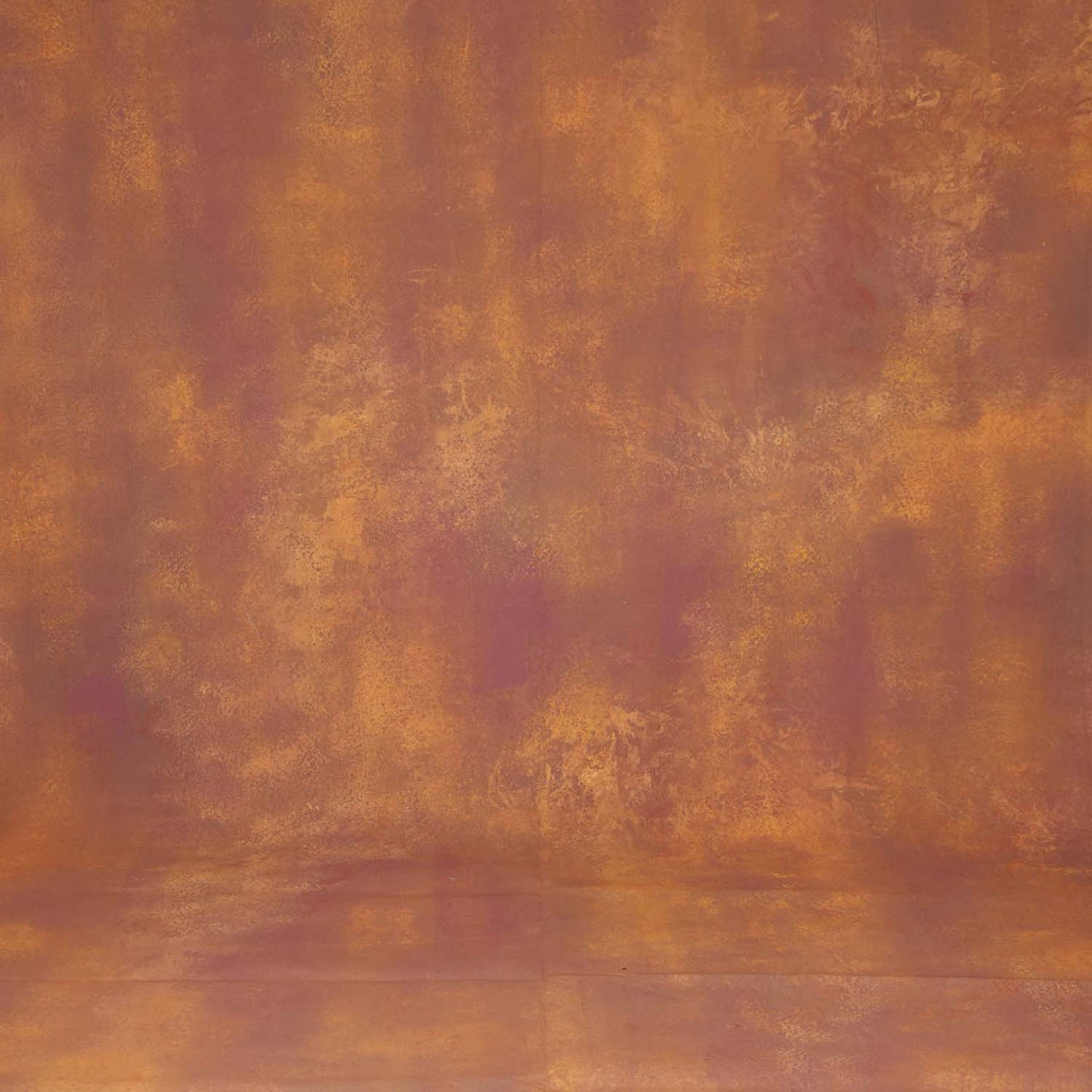 Canvas Rustic Orange Brown Painted Backdrop 515
