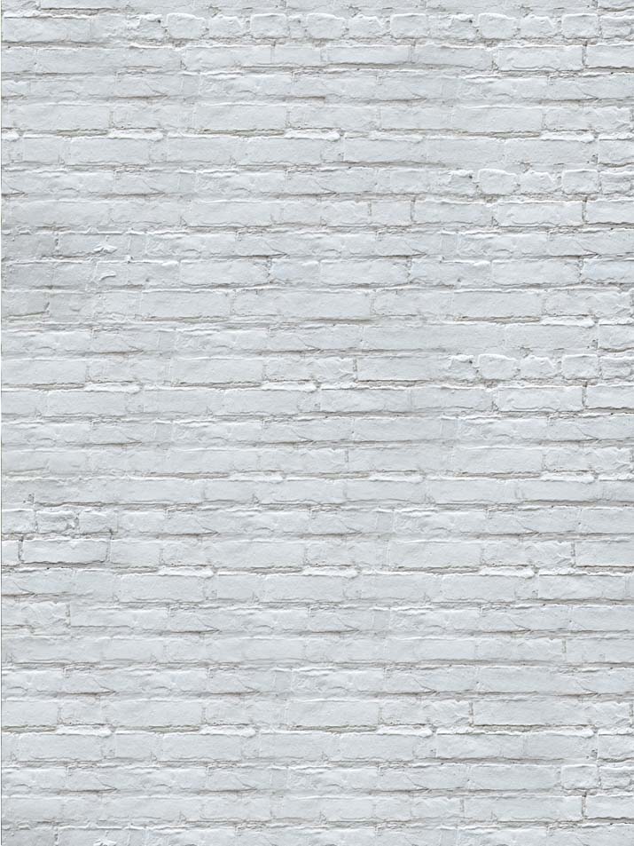 White Brick Rustic Printed Backdrops